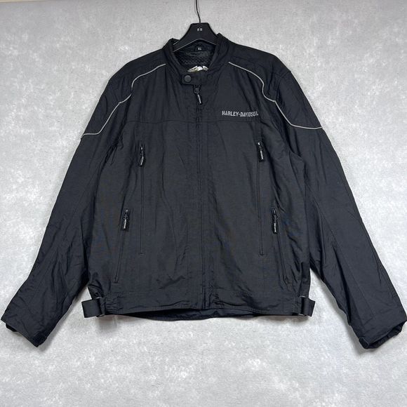 Harley Davidson HDMC Riding Gear Jacket Men’s XL Wings, Skull Back Hit. Black - Picture 3 of 14